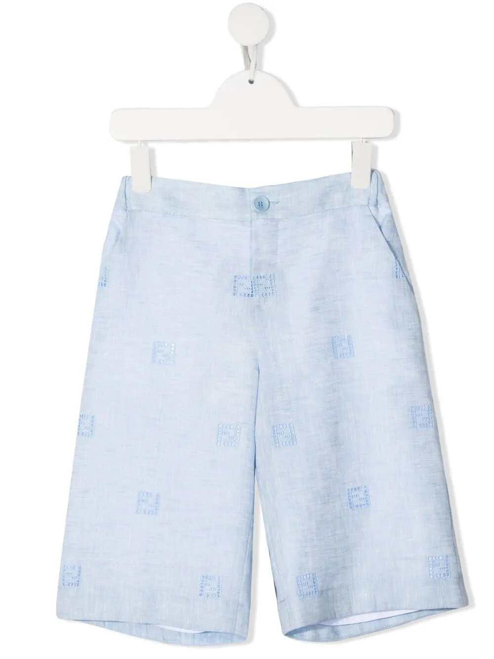 Шорты с вышитым логотипом FENDI KIDS, синий
Шорты с вышитым логотипом FENDI KIDS, синий