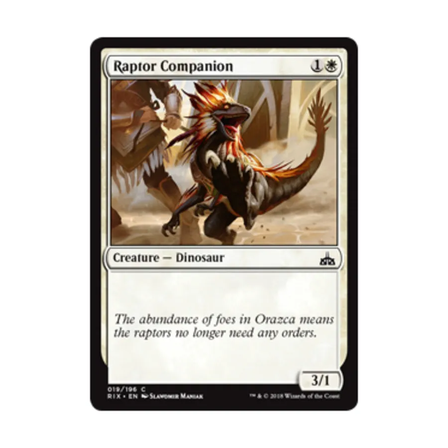 CCG Раптор-компаньон (C) (фольга), MTG - Rivals of Ixalan
CCG Раптор-компаньон (C) (фольга), MTG - Rivals of Ixalan
