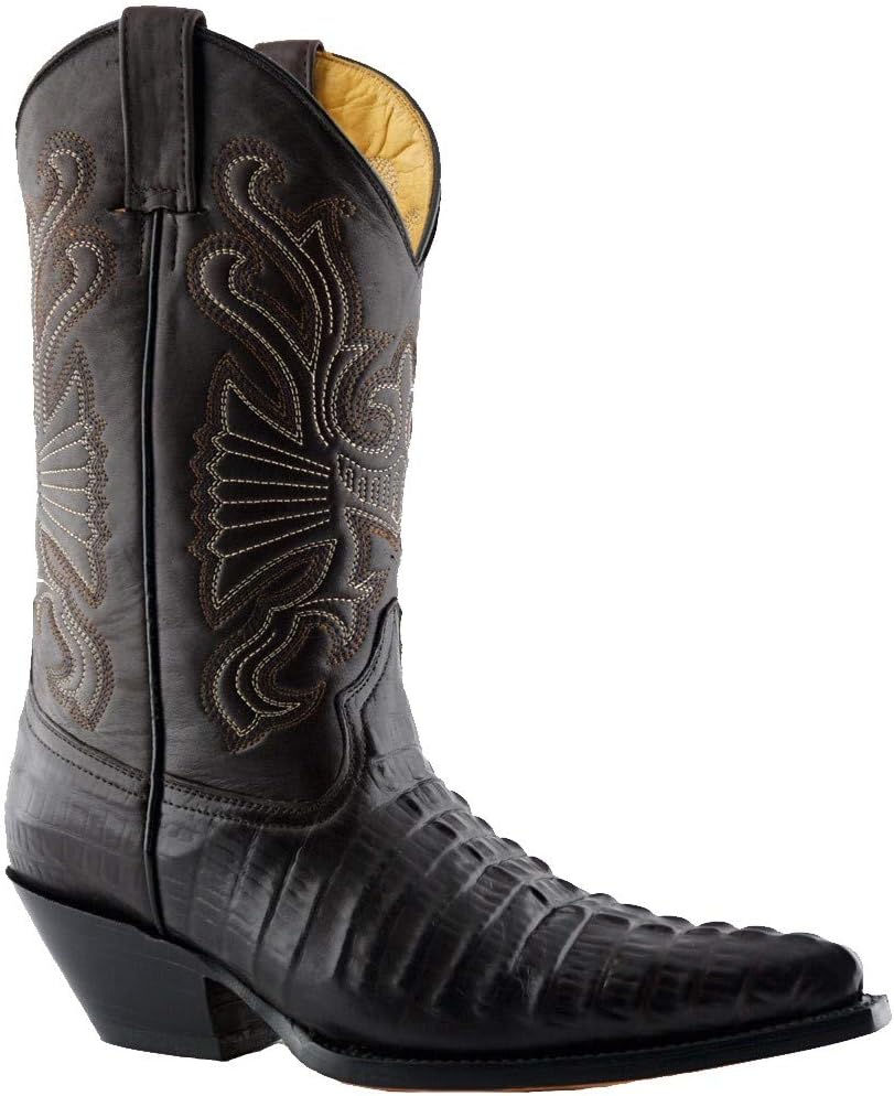 Мужские ковбойские танцевальные сапоги Grinders Carolina Croc, коричневый
Мужские ковбойские танцевальные сапоги Grinders Carolina Croc, коричневый