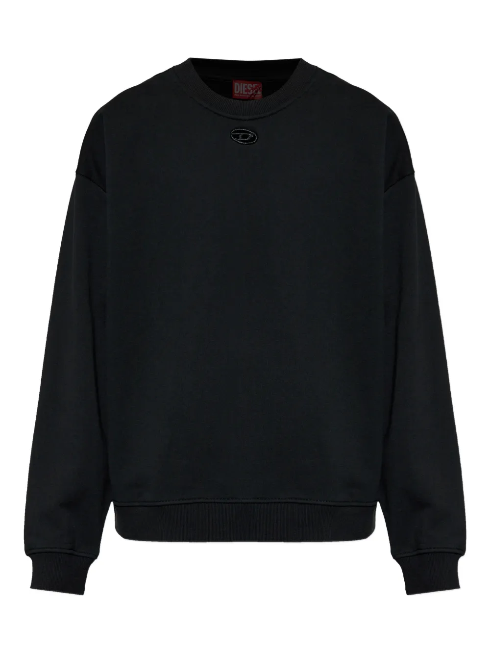 Хлопковый свитер с логотипом Diesel, черный
Хлопковый свитер с логотипом Diesel, черный