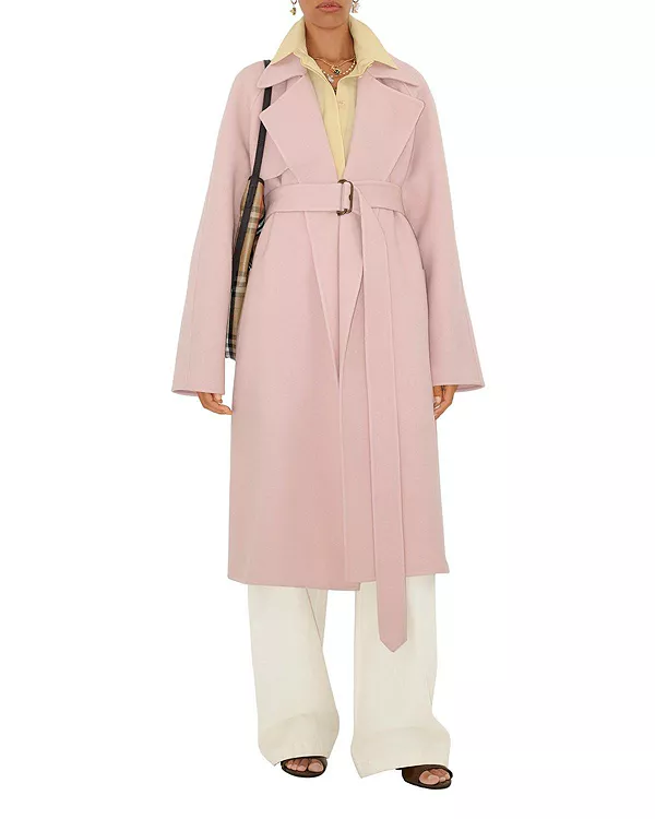 Кашемировое пальто-накидка Burberry, розовый
Кашемировое пальто-накидка Burberry, розовый