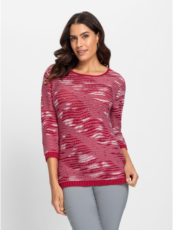 Свитер с рукавами 3/4 в клубничном узоре WITT WEIDEN
Свитер с рукавами 3/4 в клубничном узоре WITT WEIDEN