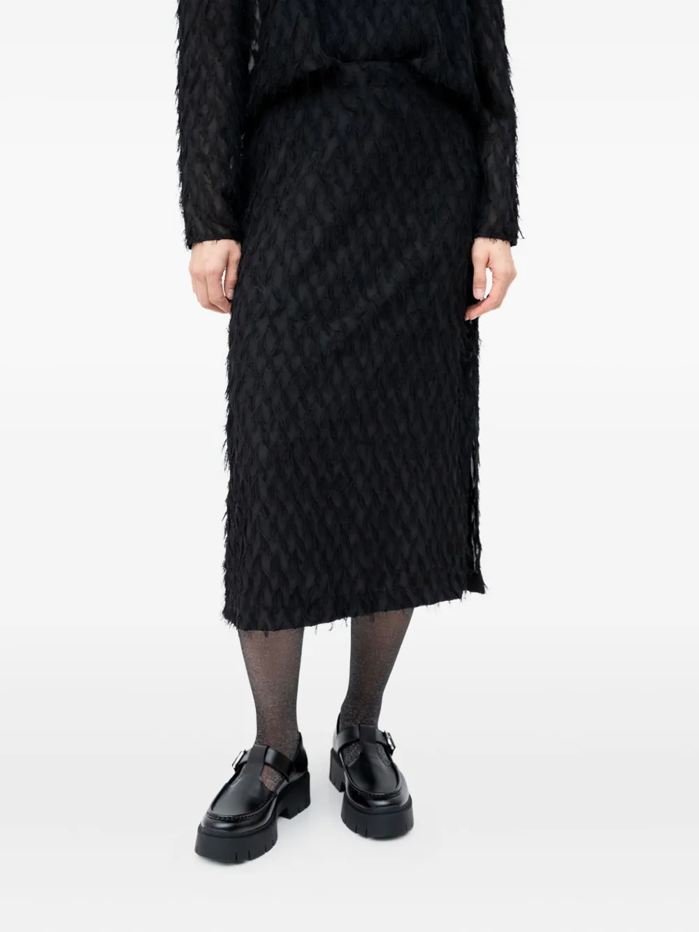 Миди-юбка с разрезом сбоку Hugo, черный
Миди-юбка с разрезом сбоку Hugo, черный