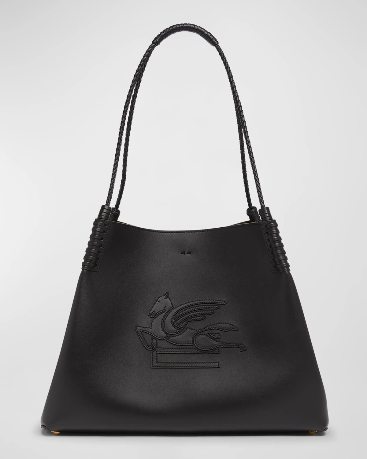 Кожаная сумка через плечо Libra для покупок Etro, черный 
Кожаная сумка через плечо Libra для покупок Etro, черный