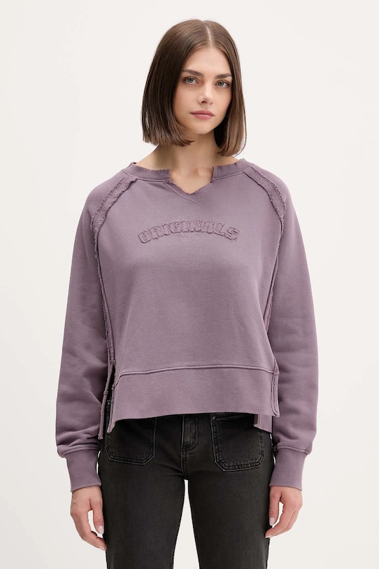 Хлопковая толстовка Guess Originals, фиолетовый
Хлопковая толстовка Guess Originals, фиолетовый