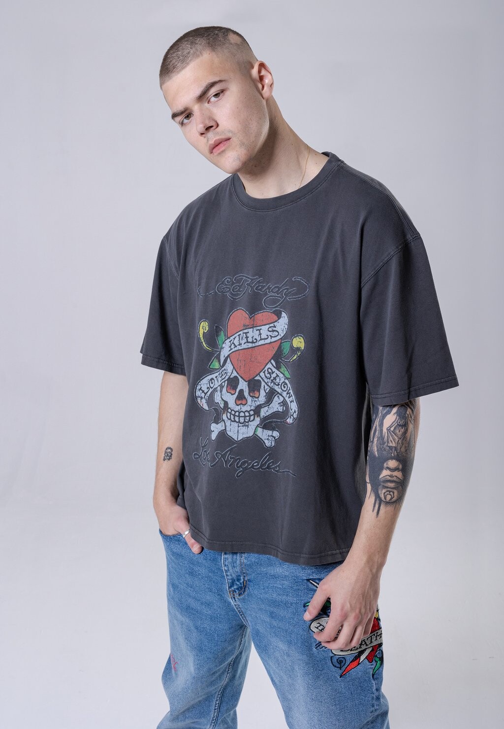 Футболка с принтом Love-Kills Slowly Ed Hardy, цвет washed black
Футболка с принтом Love-Kills Slowly Ed Hardy, цвет washed black