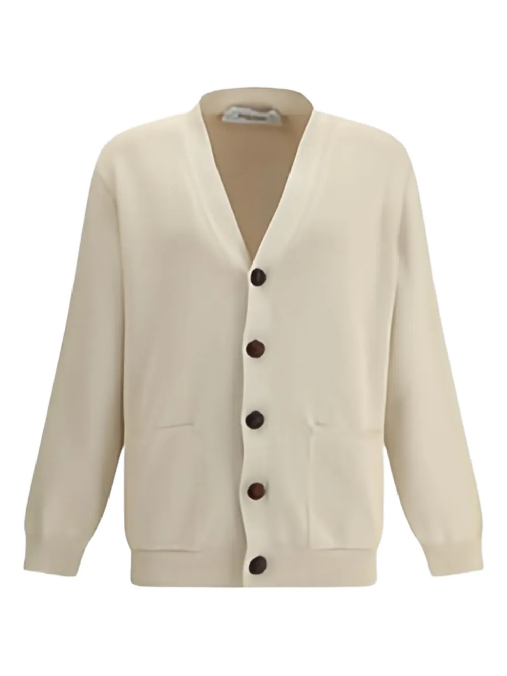 Кардиган с логотипом на спине в рубчик GOLDEN GOOSE, нейтральный
Кардиган с логотипом на спине в рубчик GOLDEN GOOSE, нейтральный