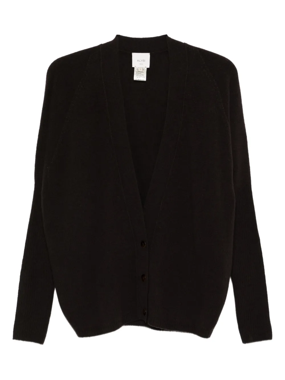 Кардиган с V-образным вырезом Alysi, коричневый
Кардиган с V-образным вырезом Alysi, коричневый