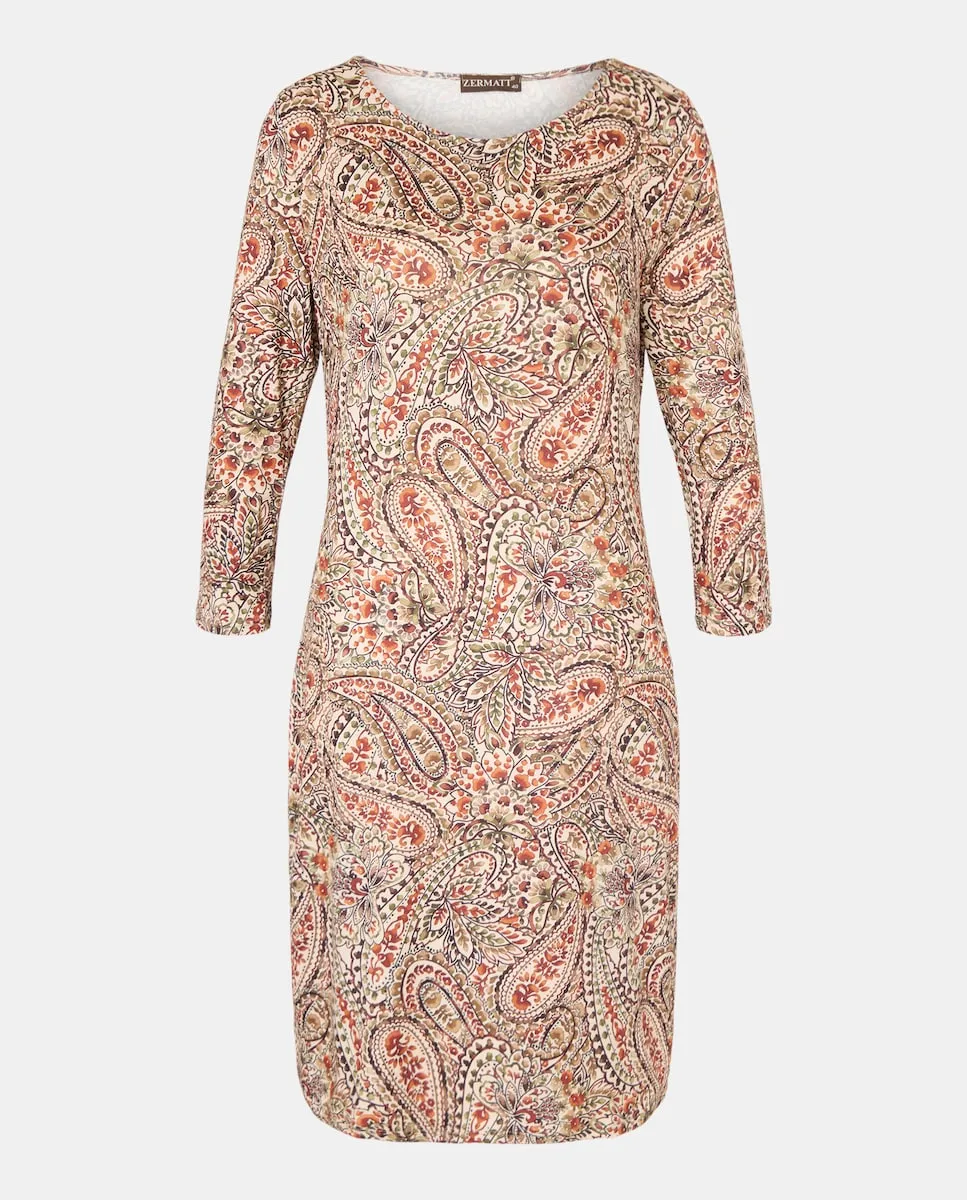 Платье с 3/4 рукавами с принтом Zermatt, бордовый
Платье с 3/4 рукавами с принтом Zermatt, бордовый