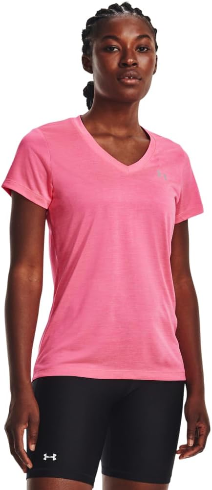 Under Armour Женская Футболка Tech V-Neck Twist с Коротким Рукавом, (643) Pink Punk/White/Metallic Silver
Under Armour Женская Футболка Tech V-Neck Twist с Коротким Рукавом, (643) Pink Punk/White/Metallic Silver