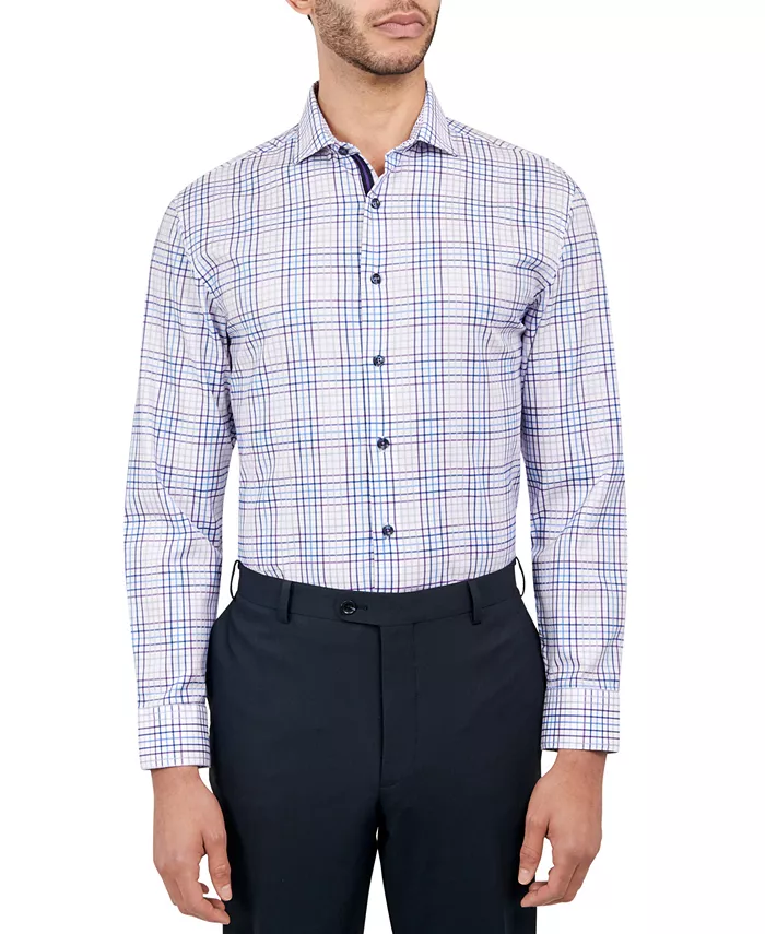 Мужская рубашка в клетку Dobby Check MICHELSONS OF LONDON, фиолетовый
Мужская рубашка в клетку Dobby Check MICHELSONS OF LONDON, фиолетовый