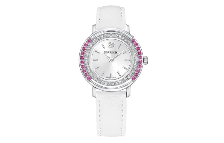 Коллекционные наручные часы кварцевый механизм ремешок из натуральной кожи серебристый циферблат women's 5243053 Swarovski, белый Dial
Коллекционные наручные часы кварцевый механизм ремешок из натуральной кожи серебристый циферблат women's 5243053 Swarovski, белый Dial