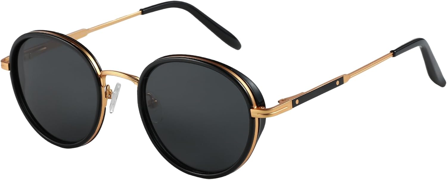 Солнцезащитные очки ZENOTTIC Retro Round Polarized Steampunk для мужчин и женщин — круглый винтажный дизайн, металлическая оправа, защита от ультрафиолета UV400, C05 Gold Frame Grey Lens
Солнцезащитные очки ZENOTTIC Retro Round Polarized Steampunk для мужчин и женщин — круглый винтажный дизайн, металлическая оправа, защита от ультрафиолета UV400, C05 Gold Frame Grey Lens