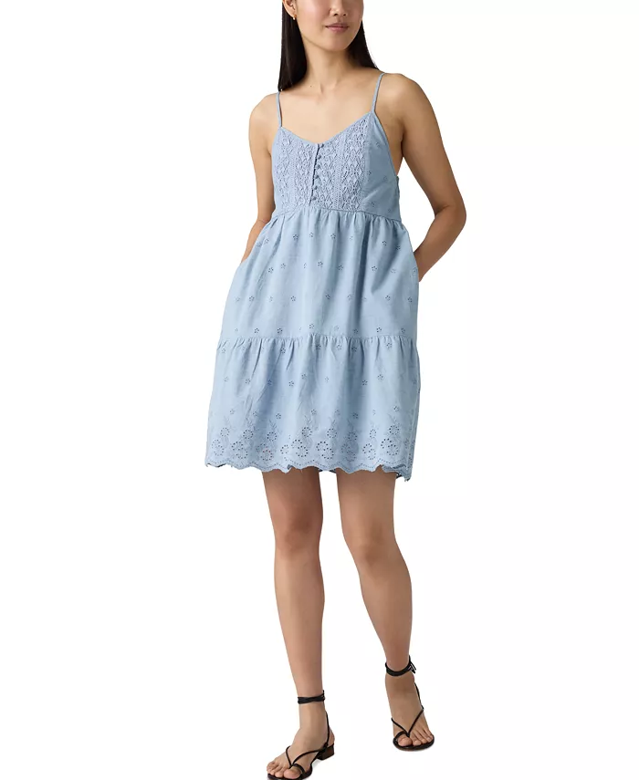 Женское мини-платье Cora из хлопка с ажурной вышивкой Levi's, синий
Женское мини-платье Cora из хлопка с ажурной вышивкой Levi's, синий