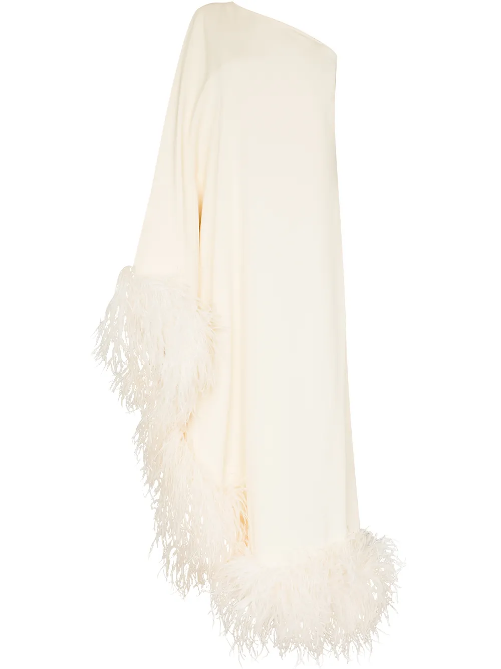 Вечернее платье Ubud с перьями Taller Marmo, нейтральный