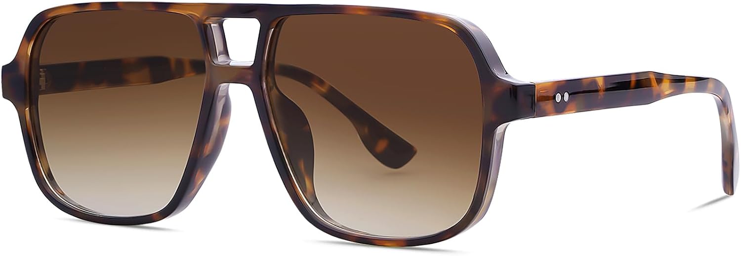 Ретро-солнцезащитные очки-авиаторы в стиле 70-х для женщин и мужчин, с цветными тонированными линзами, пластиковые, модные винтажные очки в стиле вестерн Tskestvy, Tortoise Shell Frame/ Gradient Brown Lens
Ретро-солнцезащитные очки-авиаторы в стиле 70-х для женщин и мужчин, с цветными тонированными линзами, пластиковые, модные винтажные очки в стиле вестерн Tskestvy, Tortoise Shell Frame/ Gradient Brown Lens