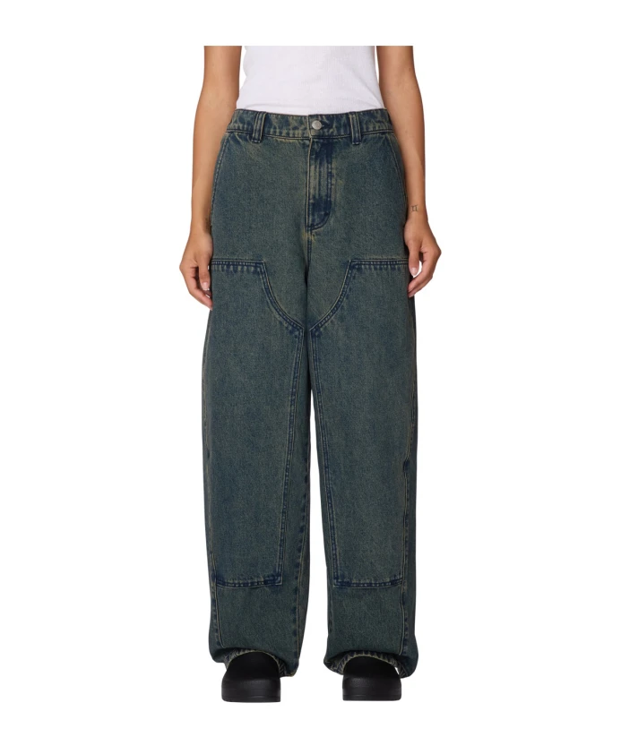 Широкие мешковатые джинсы с двойными коленями Obey, синий
Широкие мешковатые джинсы с двойными коленями Obey, синий