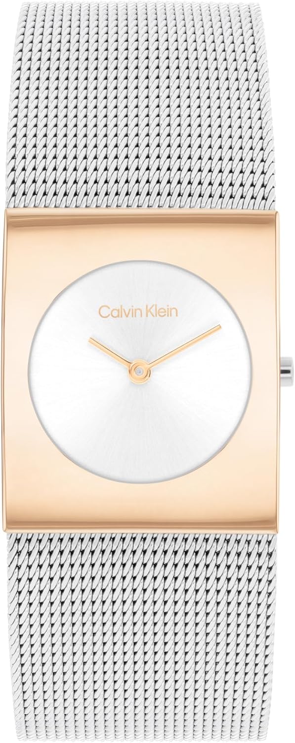 Женские часы Calvin Klein CK Pulse - кварцевые часы 26 мм, 2 часа, браслет из нержавеющей стали, водонепроницаемость 30 метров, минималистичный стиль, модные часы премиум-класса, подарок для нее, Rose Gold
Женские часы Calvin Klein CK Pulse - кварцевые часы 26 мм, 2 часа, браслет из нержавеющей стали, водонепроницаемость 30 метров, минималистичный стиль, модные часы премиум-класса, подарок для нее, Rose Gold