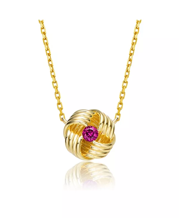 Ожерелье из стерлингового серебра с позолотой 14 карат и круглым кулоном из красного кубического циркония Genevive, gold
Ожерелье из стерлингового серебра с позолотой 14 карат и круглым кулоном из красного кубического циркония Genevive, gold