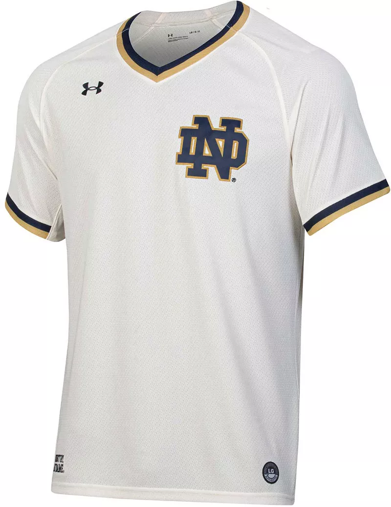Мужская белая бейсбольная майка Under Armour Notre Dame Fighting Irish белого цвета
Мужская белая бейсбольная майка Under Armour Notre Dame Fighting Irish белого цвета