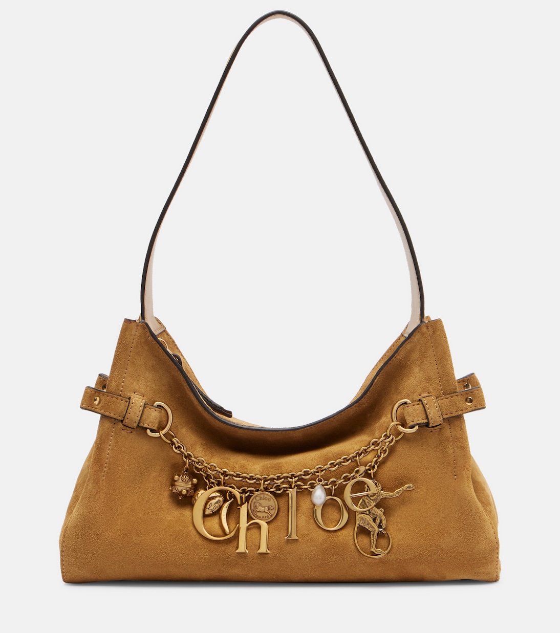 Сумка-тоут Chloé Charms из замши Chloé, Gold Khaki
Сумка-тоут Chloé Charms из замши Chloé, Gold Khaki