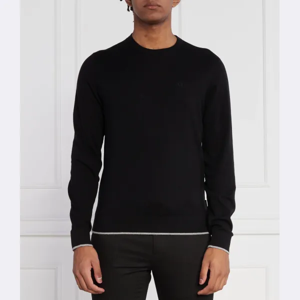 Свитер обычного кроя с добавлением кашемира Armani Exchange, черный
Свитер обычного кроя с добавлением кашемира Armani Exchange, черный