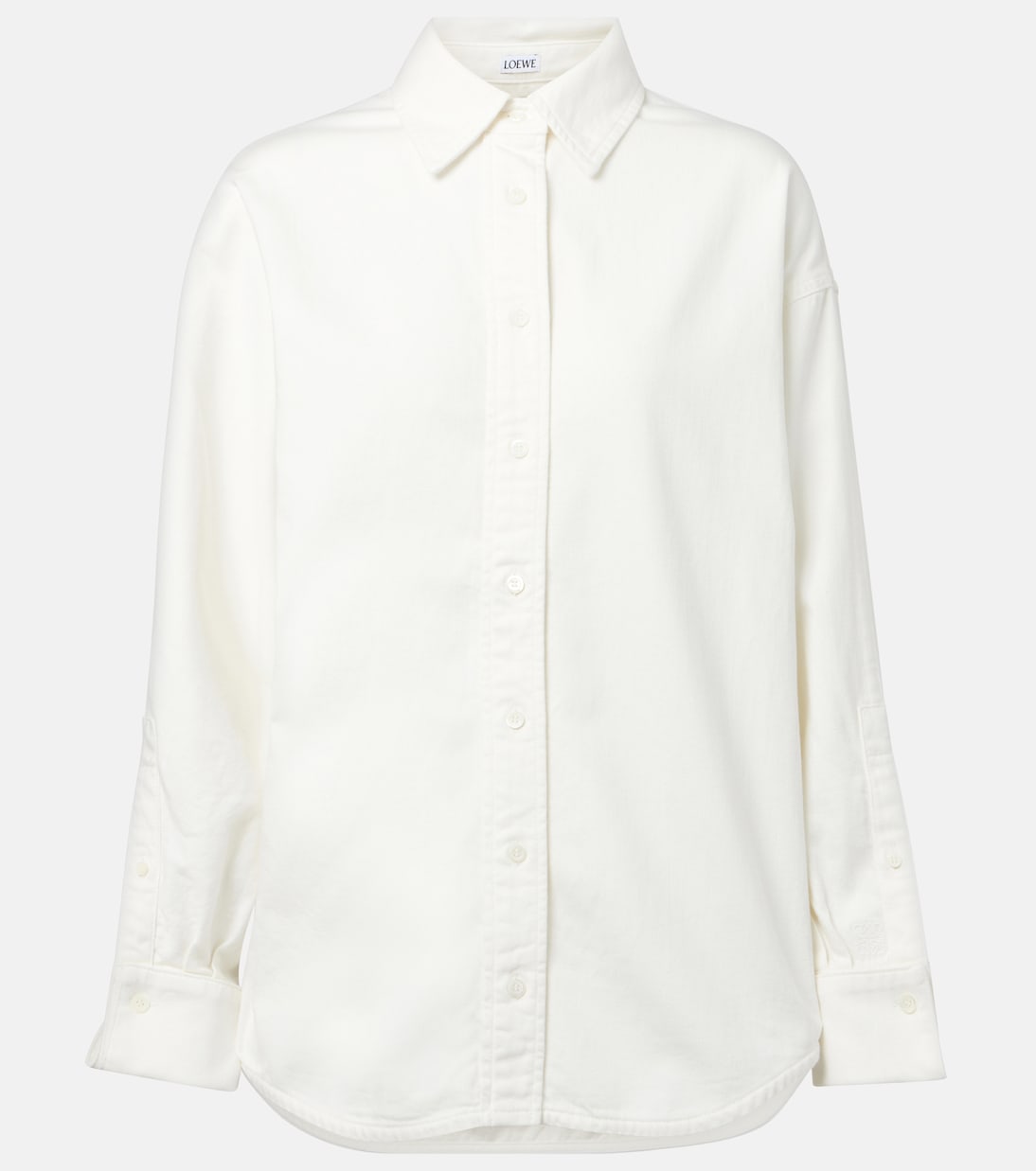 Хлопковая рубашка Loewe, белый
Хлопковая рубашка Loewe, белый
