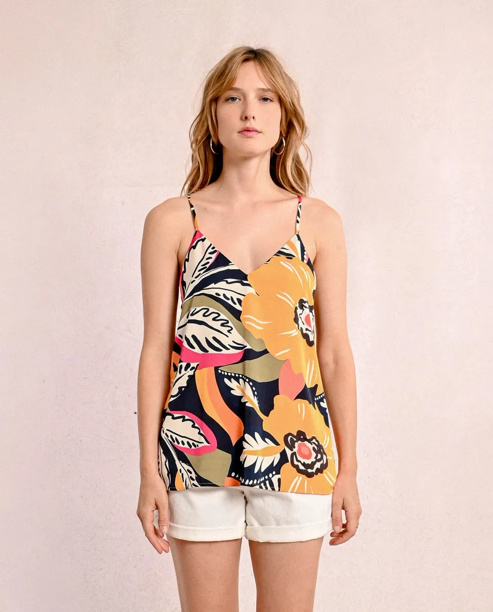 Женский топ на бретелях с принтом Molly Bracken, жёлтый
Женский топ на бретелях с принтом Molly Bracken, жёлтый