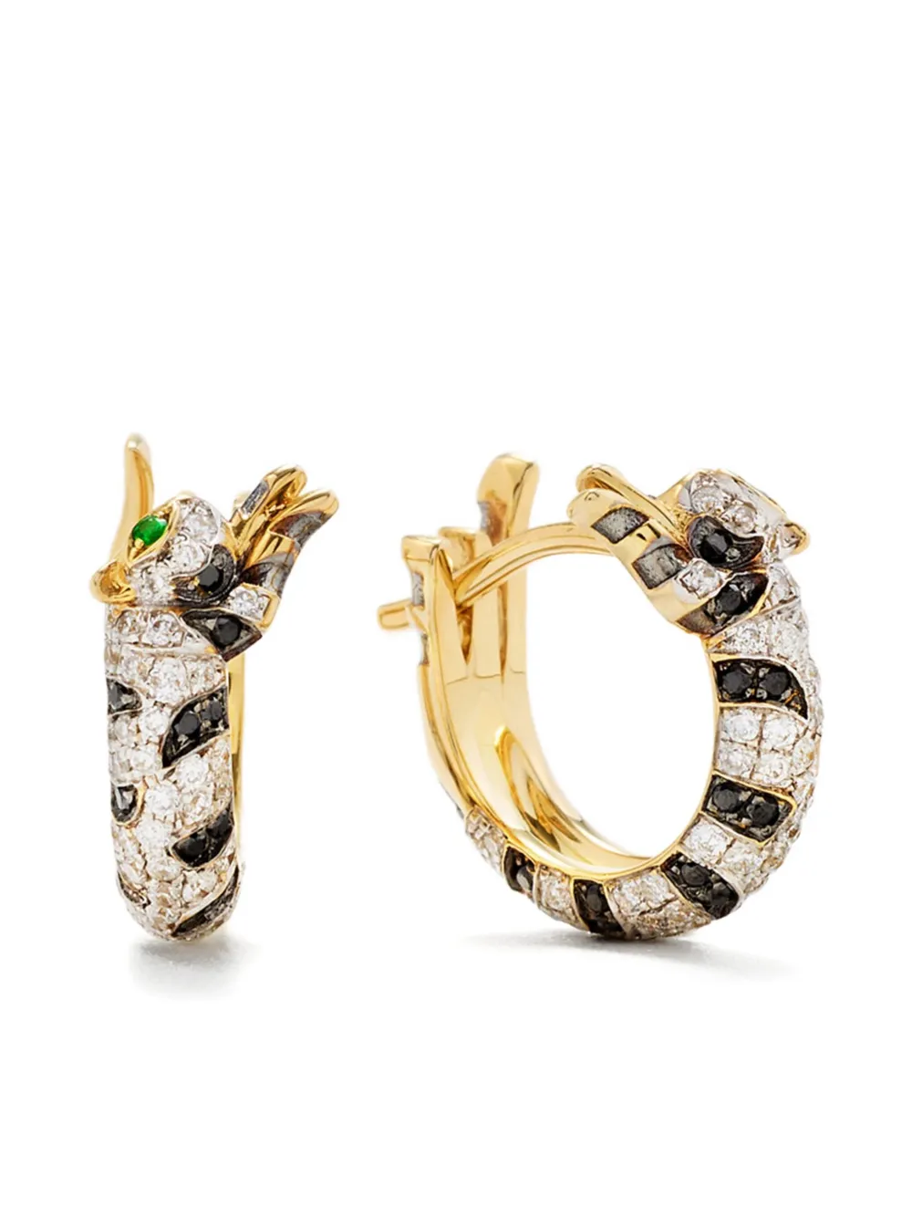 Серьги-кольца Mini Créoles Felin из желтого золота с бриллиантами и цаворитами Yvonne Léon, золотой
Серьги-кольца Mini Créoles Felin из желтого золота с бриллиантами и цаворитами Yvonne Léon, золотой