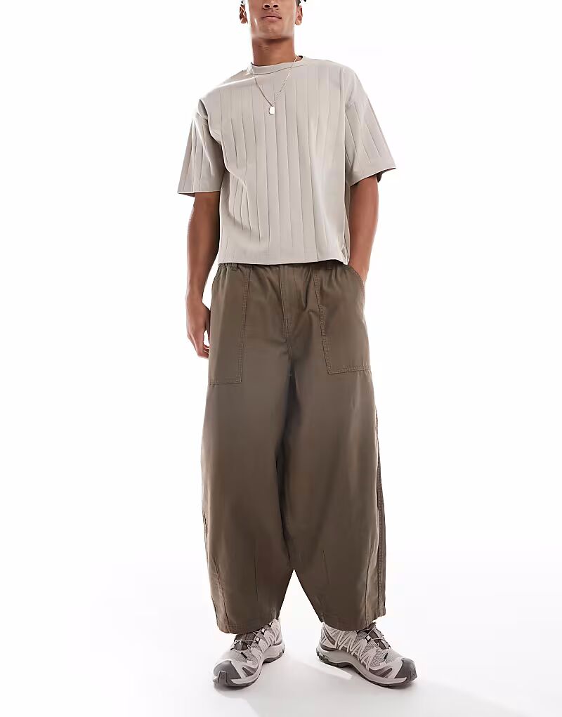 Мешковатые брюки-баллоны Cotton On Arlo шоколадно-коричневого цвета Cotton:On 
Мешковатые брюки-баллоны Cotton On Arlo шоколадно-коричневого цвета Cotton:On