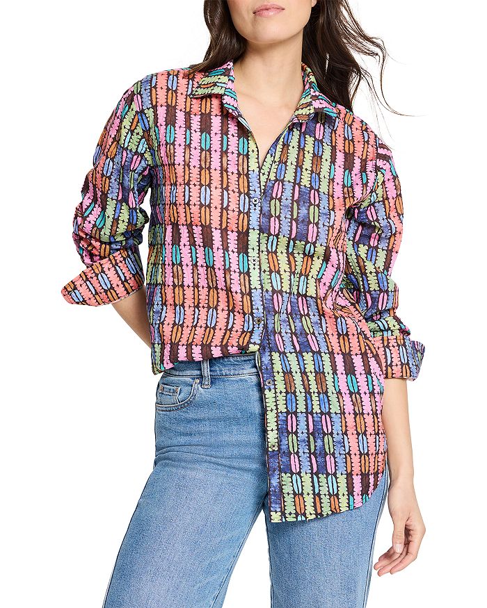 Радужная рубашка оверсайз Macaroon NIC+ZOE, розовый
Радужная рубашка оверсайз Macaroon NIC+ZOE, розовый