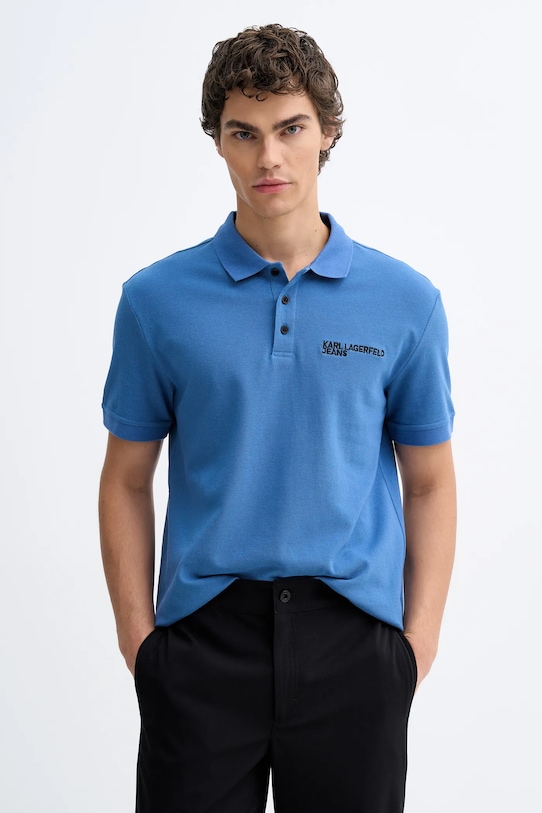 Хлопковое поло Karl Lagerfeld Jeans, синий
Хлопковое поло Karl Lagerfeld Jeans, синий