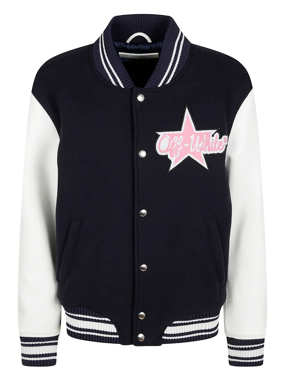 Бомбер с вышивкой Off-White, синий
Бомбер с вышивкой Off-White, синий