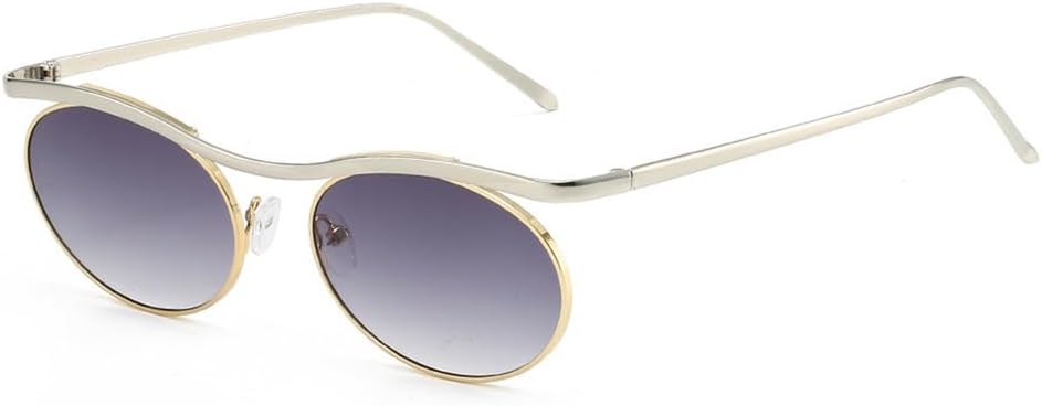 Солнцезащитные очки UV400 с защитой от УФ-излучения - овальные, в стиле металлик-панк, с градиентным переходом цвета, подходят для женщин и мужчин, для бега и занятий спортом на открытом воздухе UYPTK, Silver Gray
Солнцезащитные очки UV400 с защитой от УФ-излучения - овальные, в стиле металлик-панк, с градиентным переходом цвета, подходят для женщин и мужчин, для бега и занятий спортом на открытом воздухе UYPTK, Silver Gray