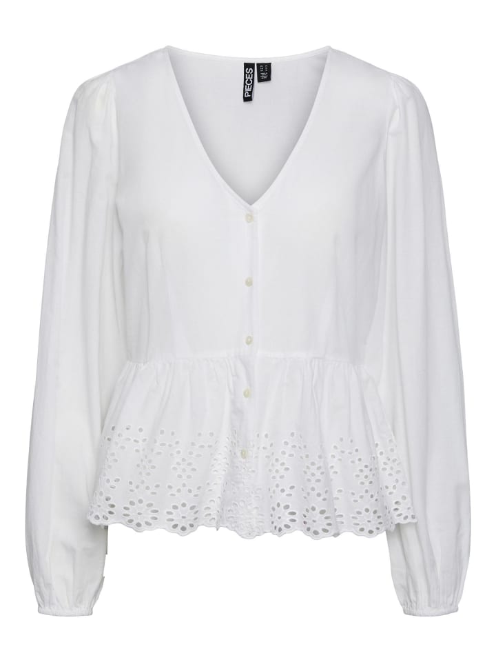 Блузка Pieces, ярко-белый
Блузка Pieces, ярко-белый