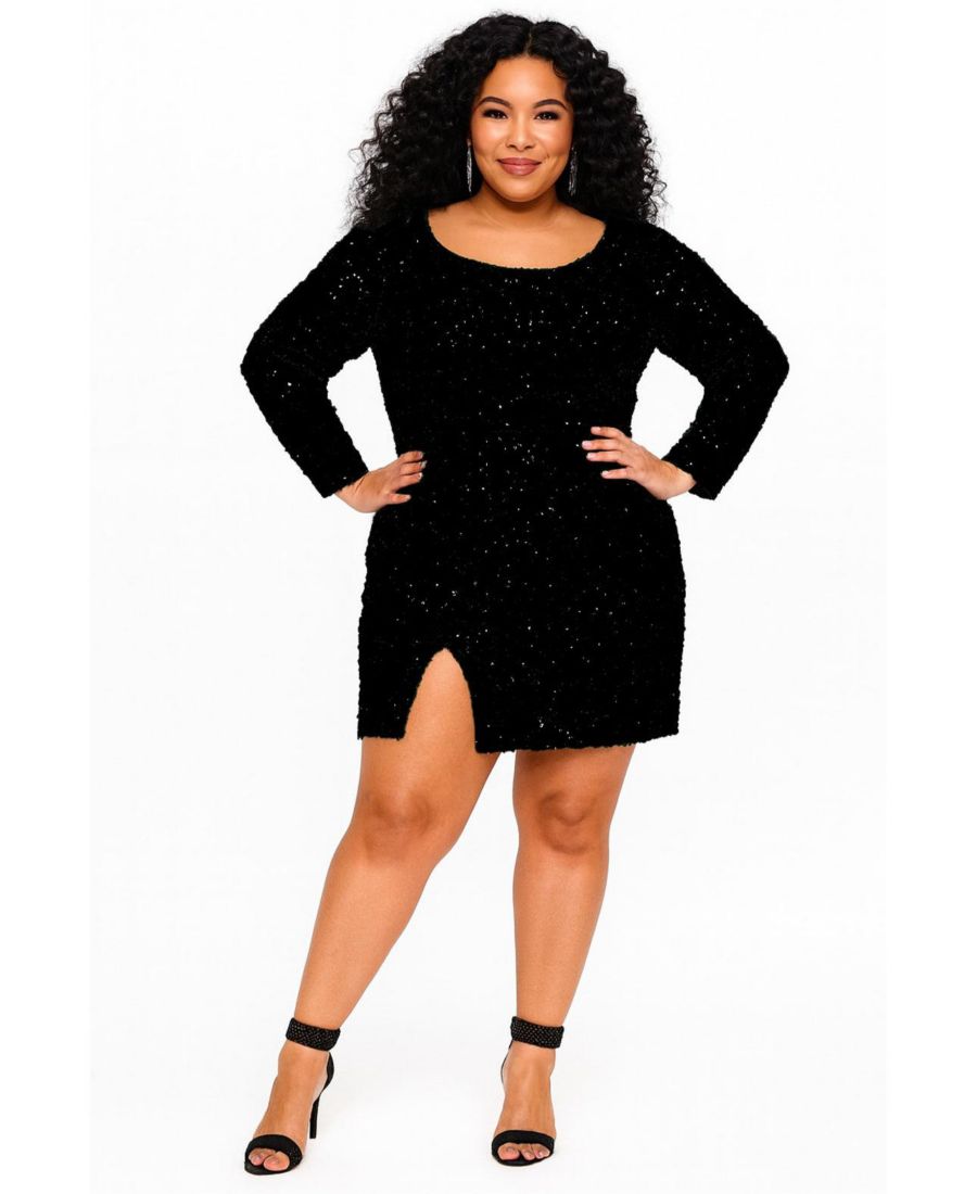 Коктейльное платье большого размера с длинными рукавами и пайетками Sydney's Closet, Onyx
Коктейльное платье большого размера с длинными рукавами и пайетками Sydney's Closet, Onyx