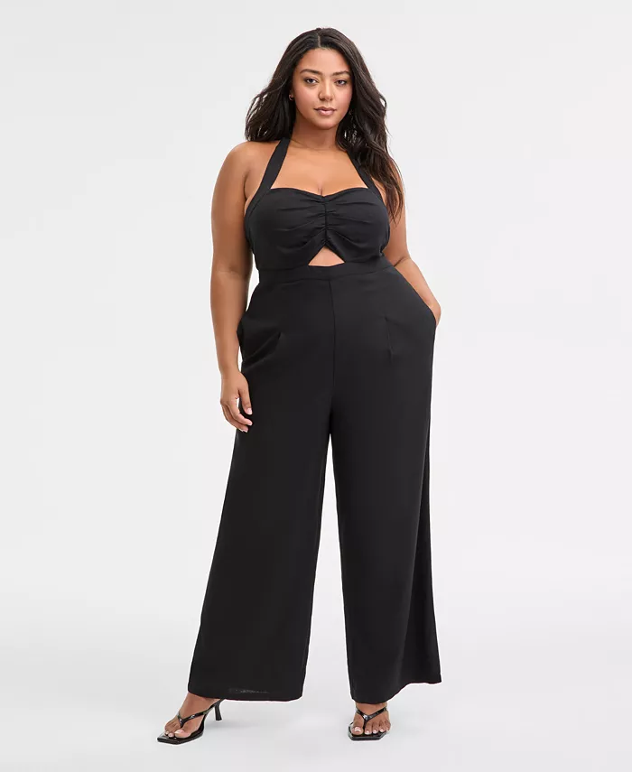 Модный комбинезон с запахом для полных Bar III, черный
Модный комбинезон с запахом для полных Bar III, черный