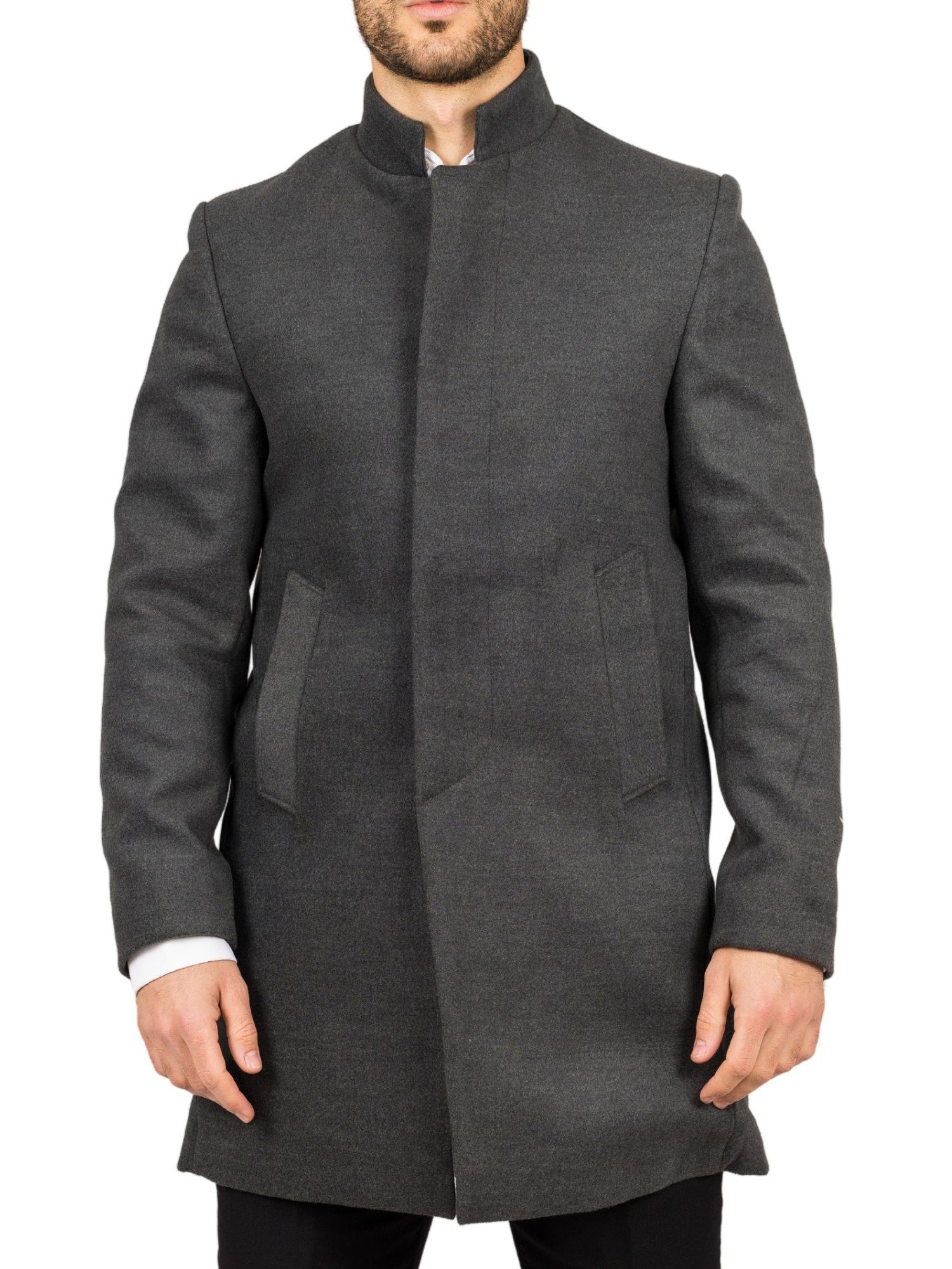 Пальто из шерстяной смеси с воротником-стойкой Классический тренчкот Зимняя куртка TruClothing, серый
Пальто из шерстяной смеси с воротником-стойкой Классический тренчкот Зимняя куртка TruClothing, серый