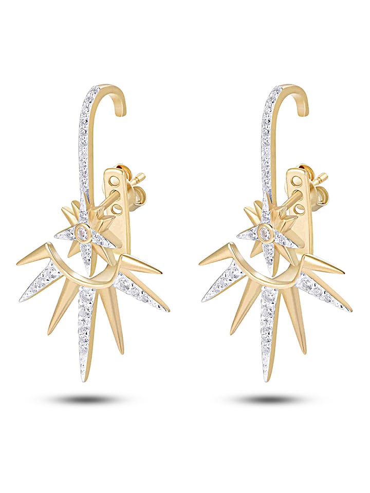 Позолоченные серьги-гвоздики с драгоценными камнями DI GIORGIO
Позолоченные серьги-гвоздики с драгоценными камнями DI GIORGIO