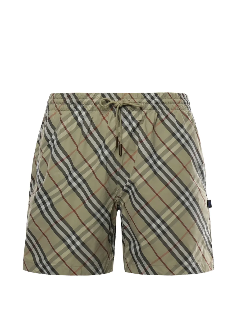 Плавательные шорты с принтом в клетку и кулиской Burberry, зеленый
Плавательные шорты с принтом в клетку и кулиской Burberry, зеленый