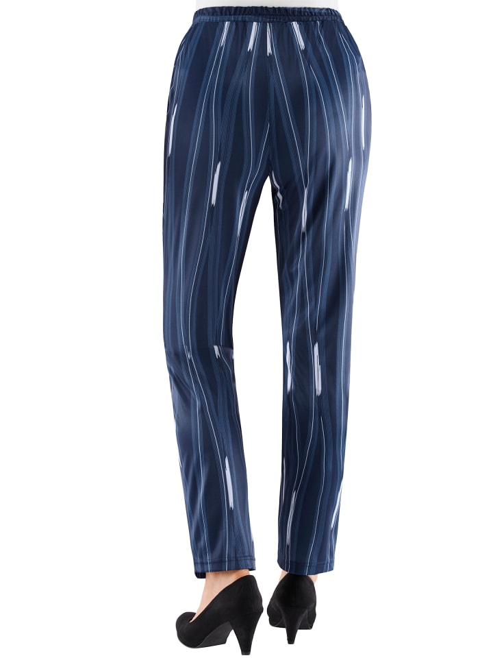 Трикотажные брюки темно-синего волнистого кроя WITT WEIDEN
Трикотажные брюки темно-синего волнистого кроя WITT WEIDEN