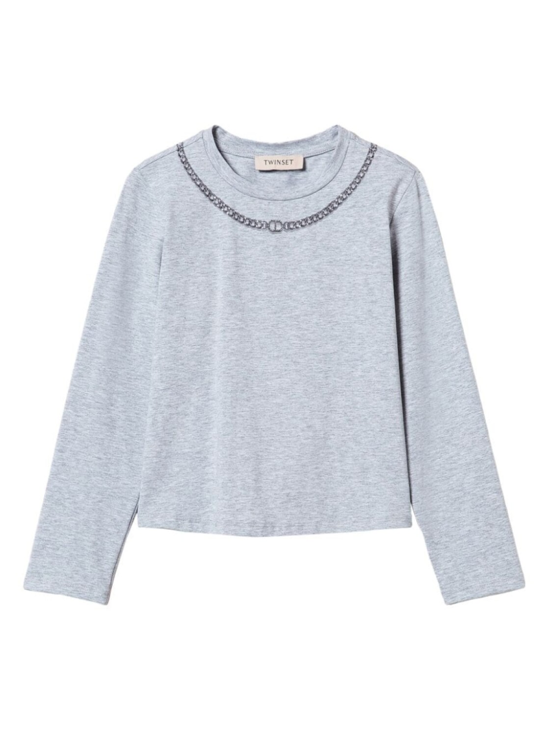 TWINSET Kids футболка со стразами, серый
TWINSET Kids футболка со стразами, серый