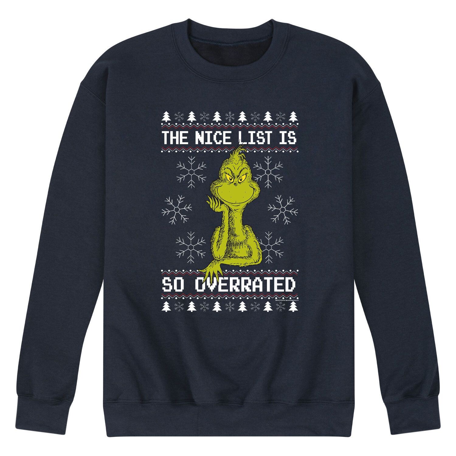 Мужской свитшот Dr. Seuss The Grinch Overrated Licensed Character
Мужской свитшот Dr. Seuss The Grinch Overrated Licensed Character