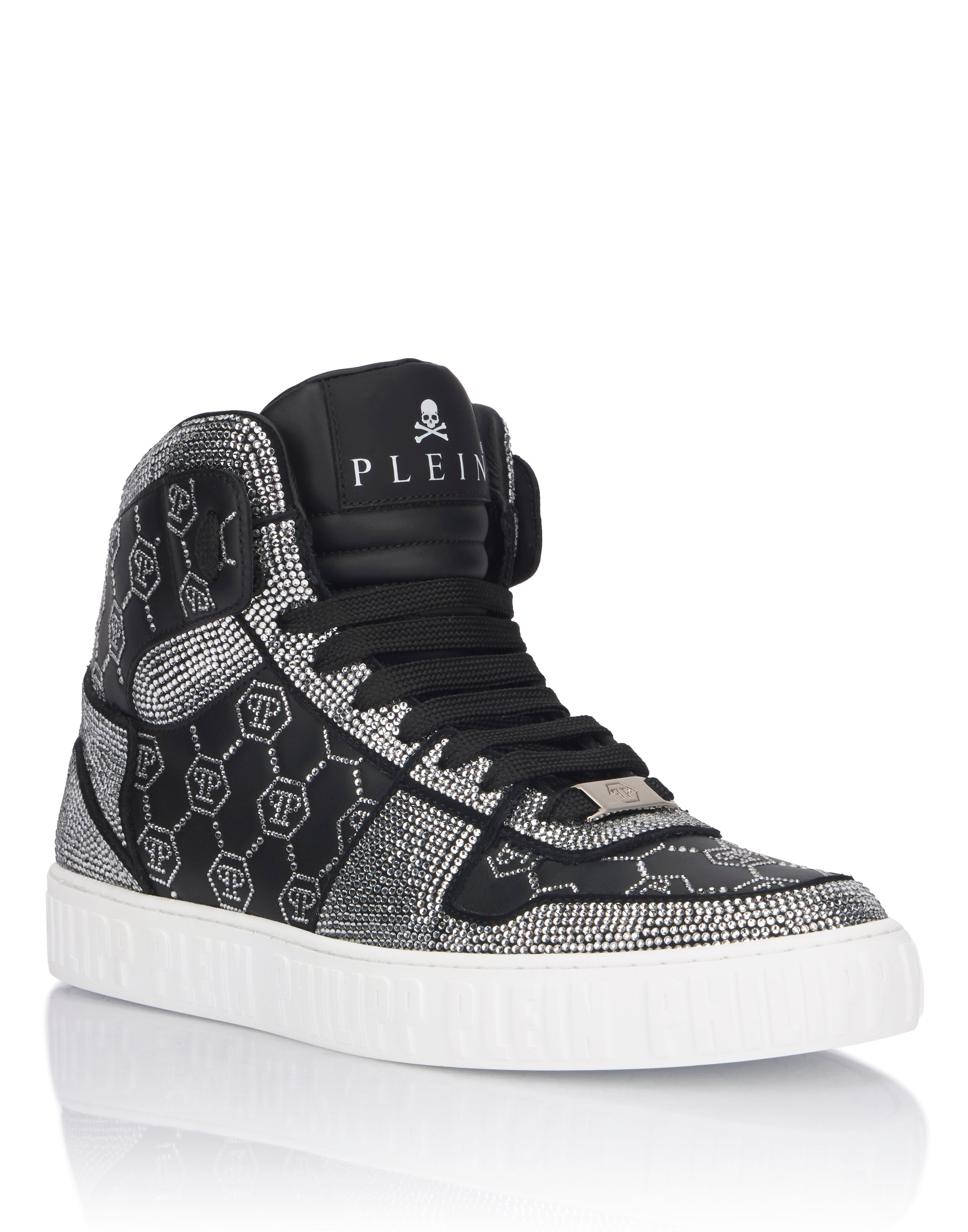 Высокие кроссовки Carson Monogram Strass Philipp Plein, черный
Высокие кроссовки Carson Monogram Strass Philipp Plein, черный
