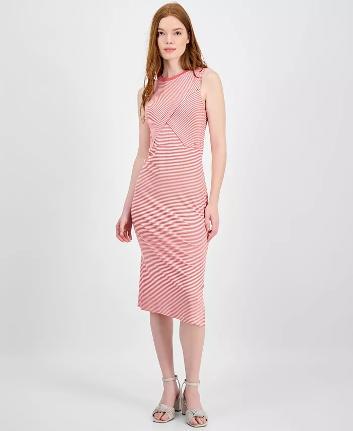 Женское полосатое миди-платье с запахом Tommy Hilfiger, оранжевый
Женское полосатое миди-платье с запахом Tommy Hilfiger, оранжевый