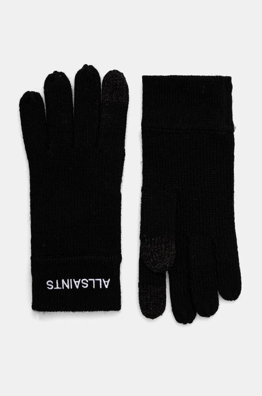 Перчатки AllSaints с добавлением шерсти, черный
Перчатки AllSaints с добавлением шерсти, черный
