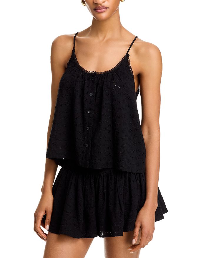 Ками с ажурными вставками Zoe WAYF, черный
Ками с ажурными вставками Zoe WAYF, черный