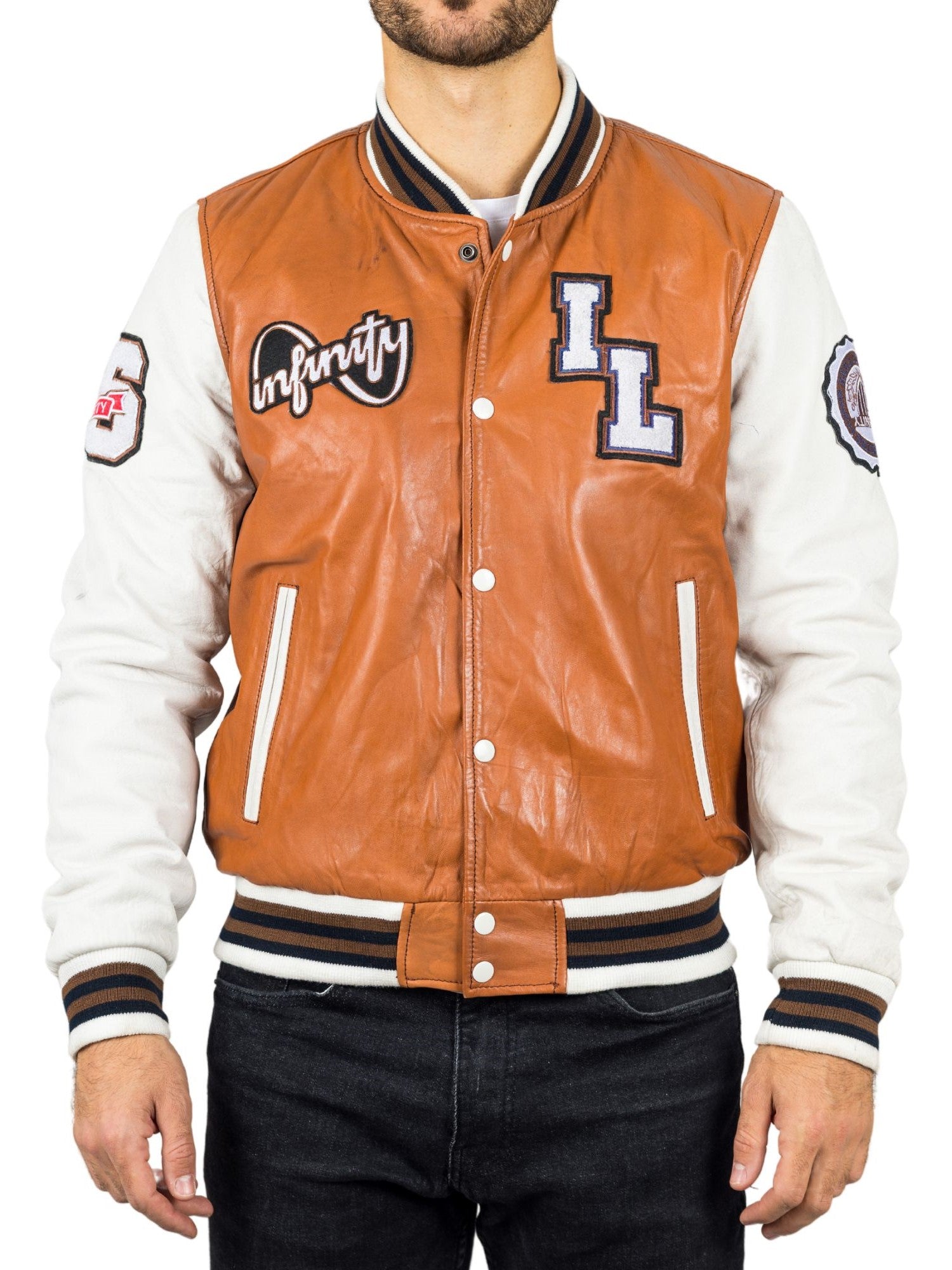 Куртка-бомбер из натуральной кожи, бейсбольное пальто Letterman TruClothing, цвет tan, Бежевый, Куртка-бомбер из натуральной кожи, бейсбольное пальто Letterman TruClothing, цвет tan
Куртка-бомбер из натуральной кожи, бейсбольное пальто Letterman TruClothing, цвет tan, Бежевый, Куртка-бомбер из натуральной кожи, бейсбольное пальто Letterman TruClothing, цвет tan