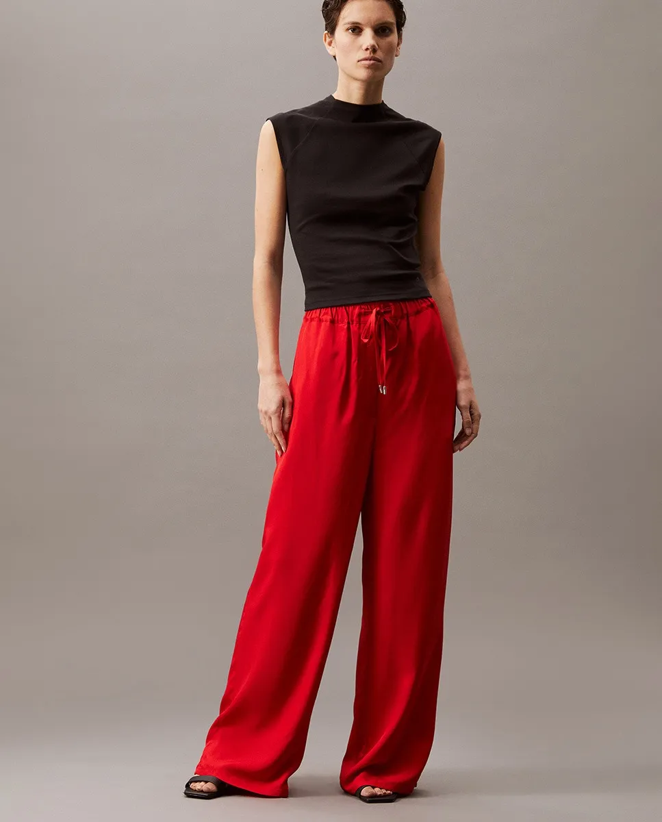 Женские струящиеся брюки Calvin Klein, красный
Женские струящиеся брюки Calvin Klein, красный