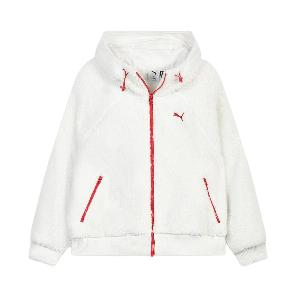 PUMA Бархатная куртка женская теплая белая с капюшоном Moderate
PUMA Бархатная куртка женская теплая белая с капюшоном Moderate
